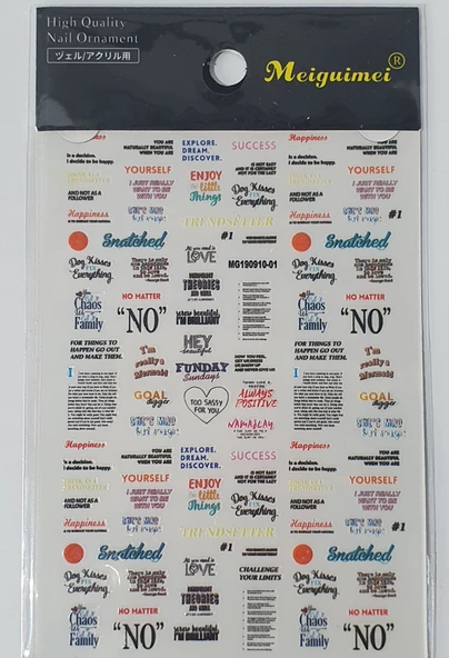 Tırnak Sticker MG190910-01 ürün görseli 1