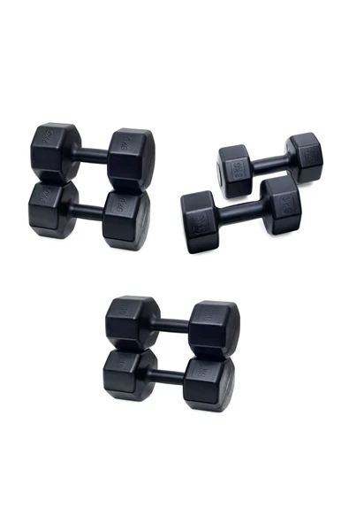 PS SPOR 3 ÇİFT DAMBIL SET ( 3 KG 6 KG 9 KG X 2 ADET) ADET OLARAK GÖNDERİM YAPILACAKTIR) ürün görseli 1