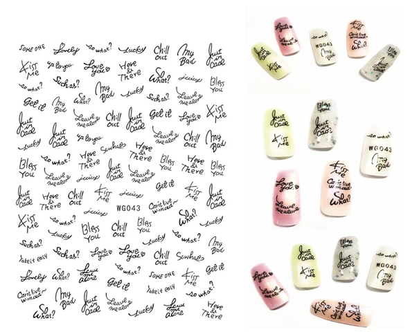 Tırnak Sticker WG-043 ürün görseli 1