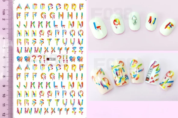 Tırnak Sticker F-038 ürün görseli 1