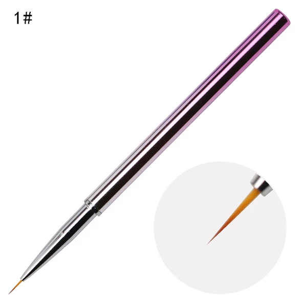 3lü Liner Nail Art Fırça - Resim 4