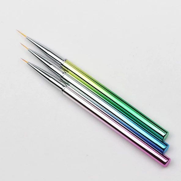 3lü Liner Nail Art Fırça - Resim 5