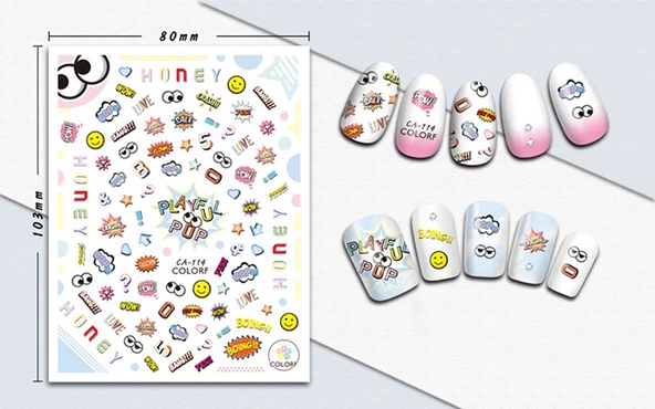 Tırnak Sticker CA-114 - Resim 3