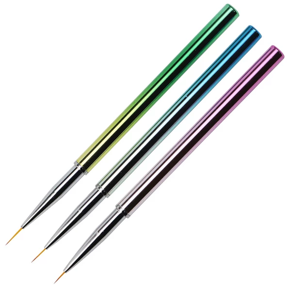 3lü Liner Nail Art Fırça - Resim 6