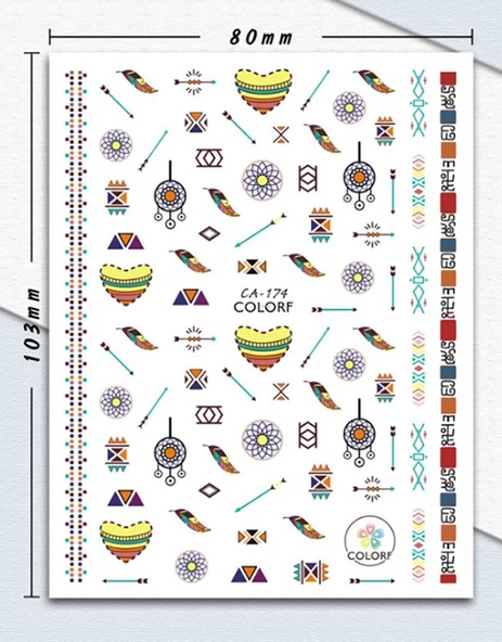 Tırnak Sticker CA-174 ürün görseli 1