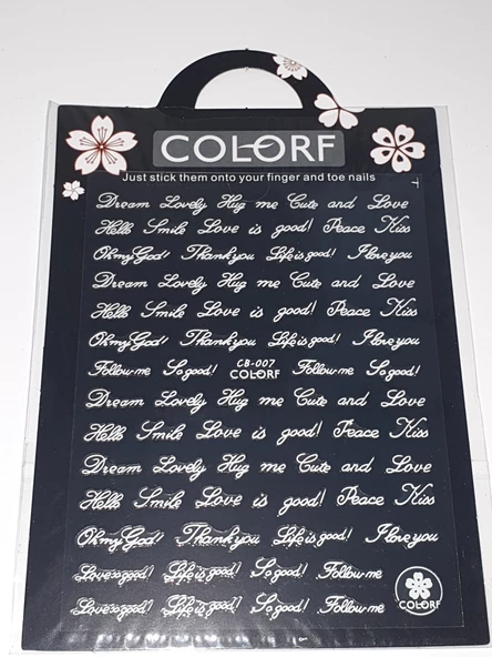 Tırnak Sticker CB-007 W - Resim 2