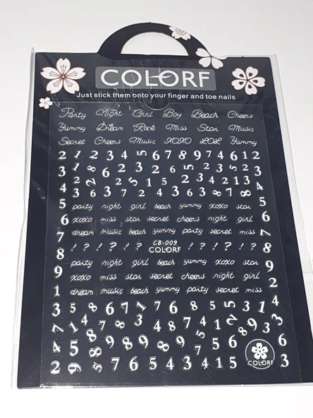 Tırnak Sticker CB-009 W ürün görseli 1