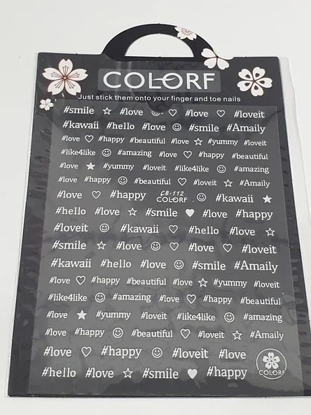 Tırnak Sticker CB-112 W - Resim 2