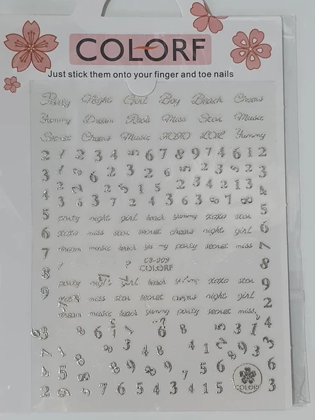 Tırnak Sticker CB-009 S ürün görseli 1
