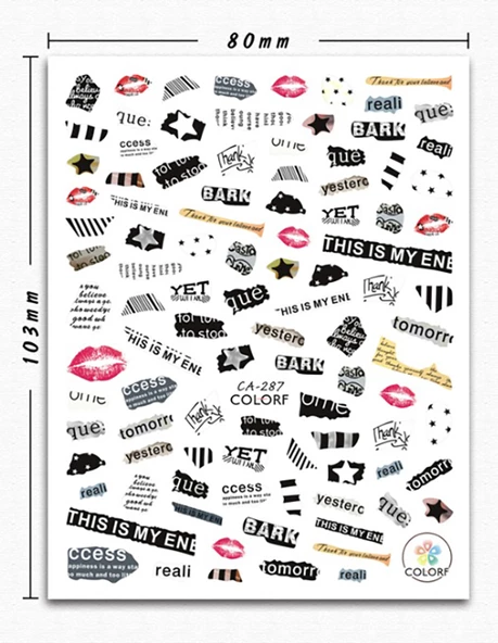 Tırnak Sticker ürün görseli 1