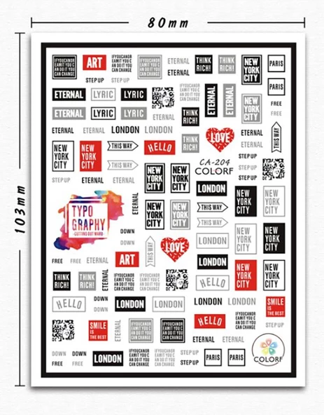 Tırnak Sticker ürün görseli 1