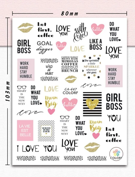 Tırnak Sticker ürün görseli 1