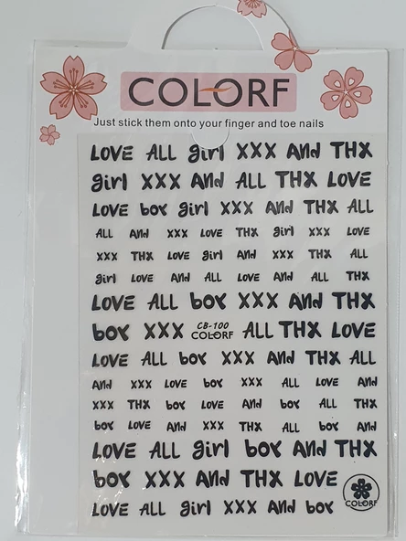 Tırnak Sticker CB-100 B - Resim 2