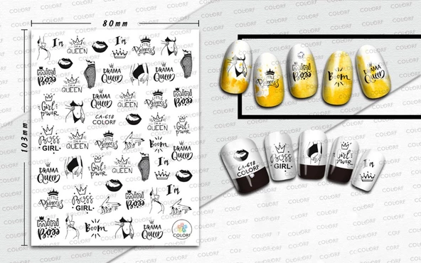 Tırnak Sticker - Resim 3
