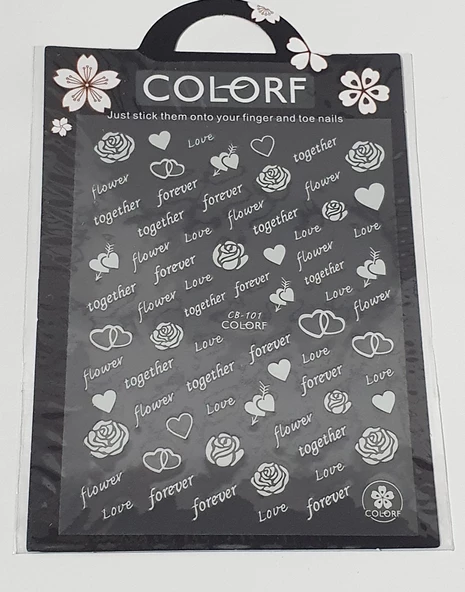 Tırnak Sticker CB-101 W - Resim 2