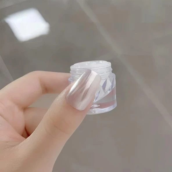 Nail Art Tırnak Süsleme İnci Tozu Silver No:5 ürün görseli 1