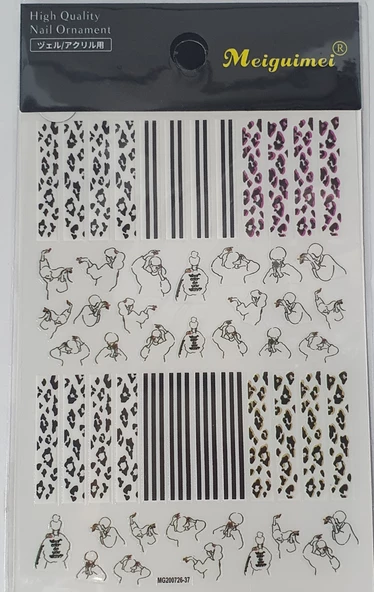 Tırnak Sticker MG200726-37 - Resim 2