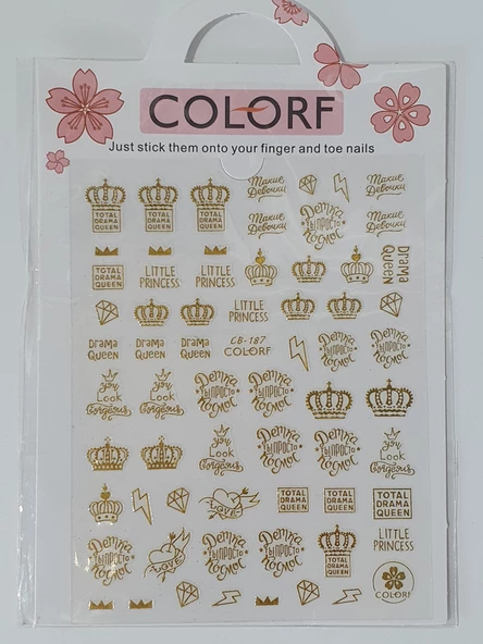 Tırnak Sticker CB-187 G - Resim 2