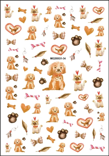 Tırnak Sticker MG200531-34 ürün görseli 1