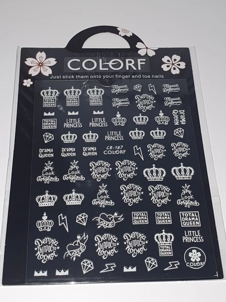 Tırnak Sticker CB-187 W - Resim 2