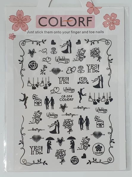 Tırnak Sticker CB-204 - Resim 2
