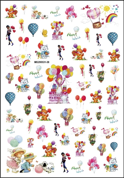 Tırnak Sticker MG200531-38 ürün görseli 1