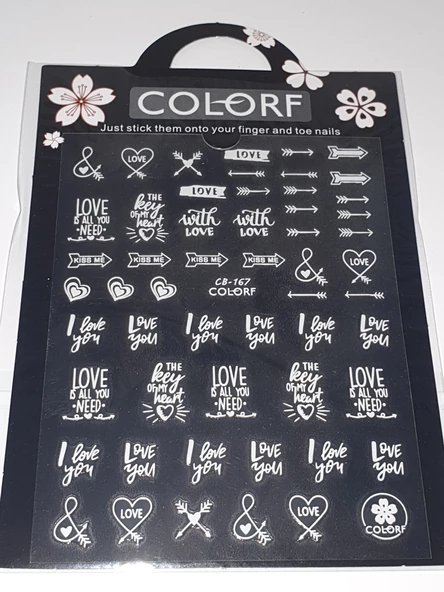 Tırnak Sticker CB-167 W - Resim 2