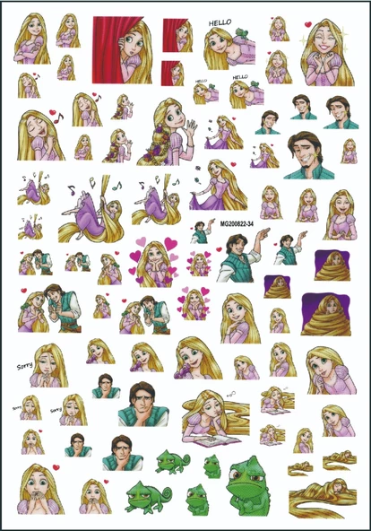Tırnak Sticker MG200822-34 ürün görseli 1
