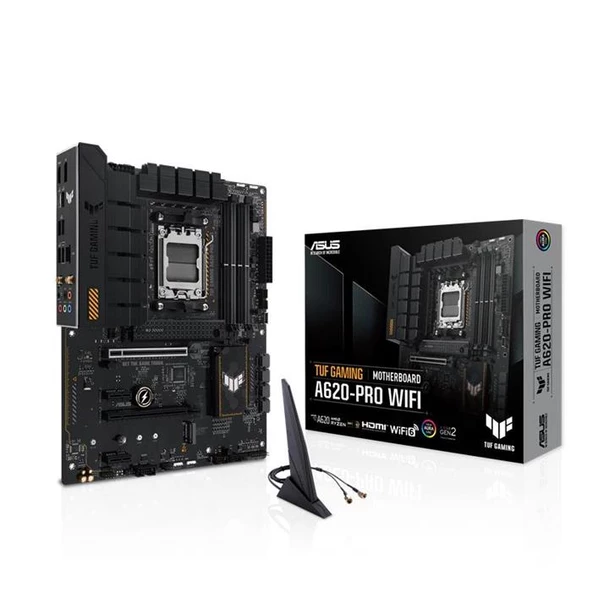 Asus Tuf Gamıng A620-Pro Wi-Fi Amd Am5 Ddr5 Micro Atx Anakart ürün görseli 1
