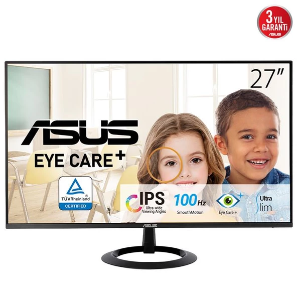 Asus VZ27EHF 27" 1 ms Full HD IPS 100 Hz Oyuncu Monitörü ürün görseli 1