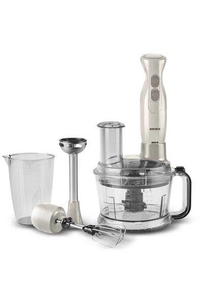 Karaca Pro Multimax 6in1 Iconic Beige 2000 W Mutfak Robotu - Resim 3