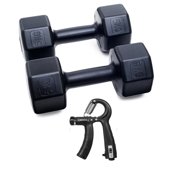 Ps Spor 10 Kg Dambıl ( 2 Adet 5 Kg Dambıl Sayaçlı Ayarlanabilir El Yayı Olarak Gönderim Yapılır ) ürün görseli 1