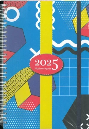 Özkan 2025 Spir. Sert Kap.haftalık Akademik Ajanda 17x24 mavi ürün görseli 1