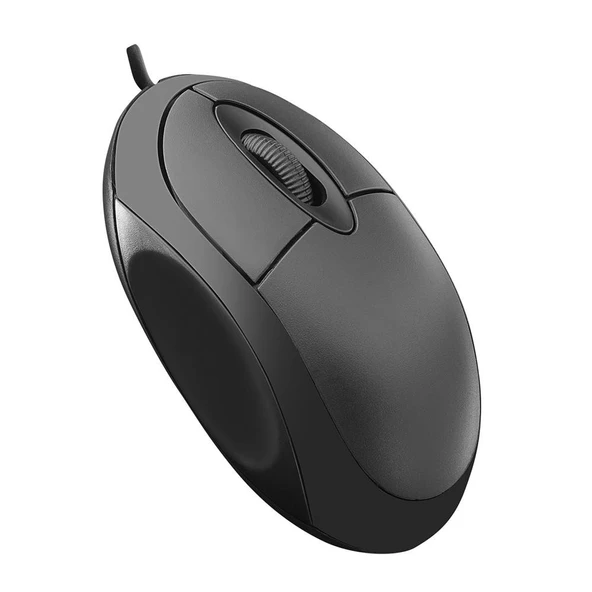 Everest SM-385 K 1.9M Bakır Kablolu USB Siyah 1000dpi Optik Mouse ürün görseli 1