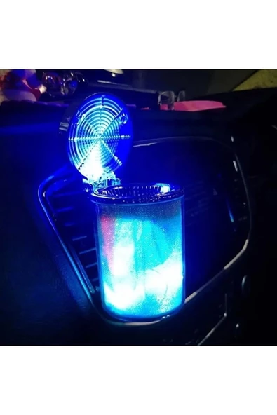 OTO KÜLLÜK RENKLİ IŞILTILI RGB ARAÇ İÇİ LED KÜLLÜK 7 IŞIKLI BLACKPİNK HAYRANI BADGİRL KÜLLÜĞÜ ürün görseli 1