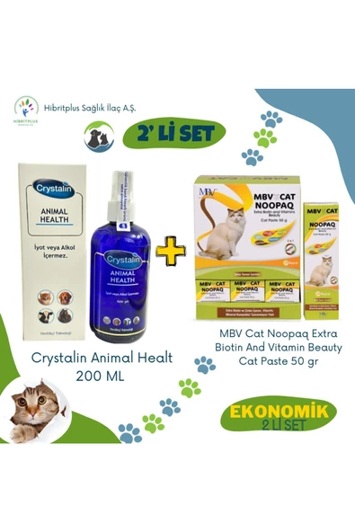 Animal Health 250 ml Ve Mvb Noopaq Cat Pasta 50 gr 2 Li Ekonomik Set ürün görseli 1