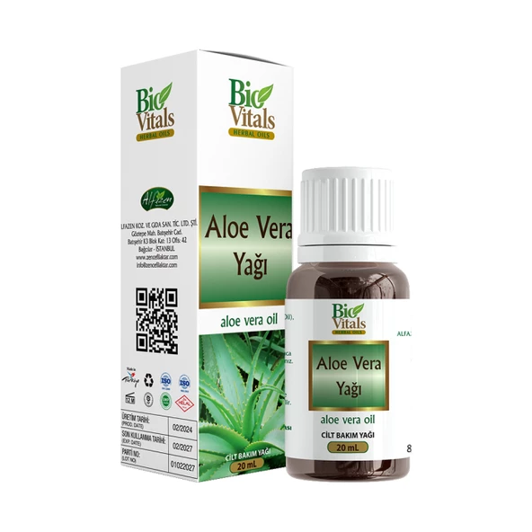 Bio Vitals Aloe Vera Yağı 20 ml ürün görseli 1