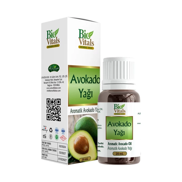 Bio Vitals Avokado Yağı 20 ml ürün görseli 1