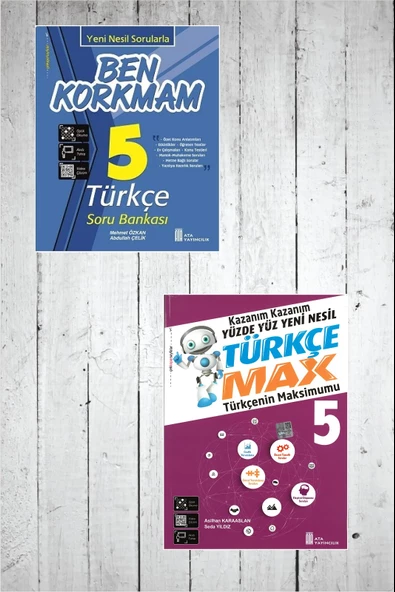 Ata 5.Sınıf Ben Korkmam Türkçe Soru Bankası -Türkçe Max ürün görseli 1