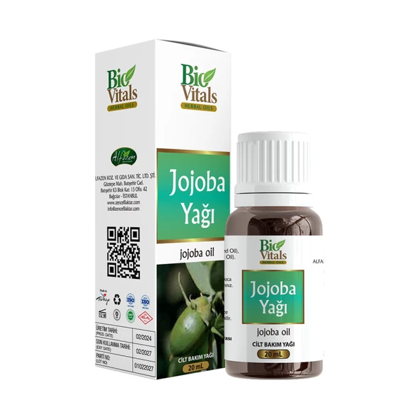 Bio Vitals Jojoba Yağı 20 ml ürün görseli 1