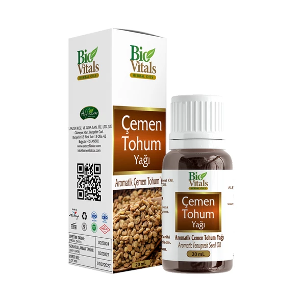 Bio Vitals Çemen Tohumu Yağı 20 ml ürün görseli 1