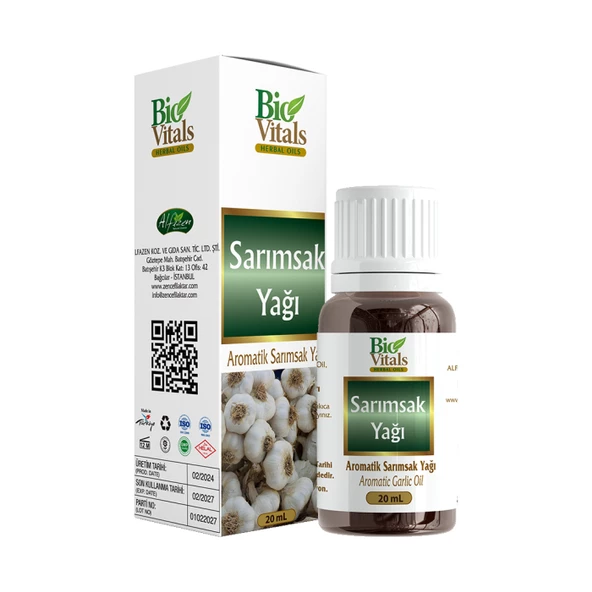 Bio Vitals Sarımsak Yağı 20 ml ürün görseli 1