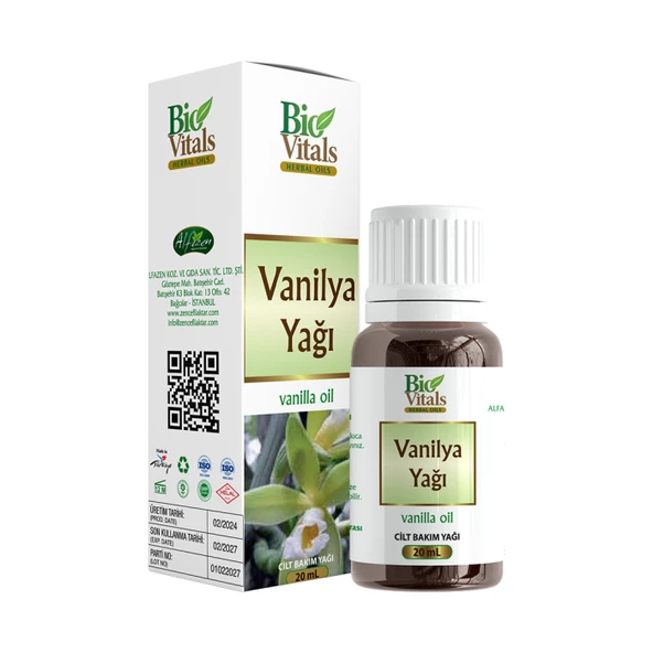 Bio Vitals Vanilya Yağı 20 ml ürün görseli 1