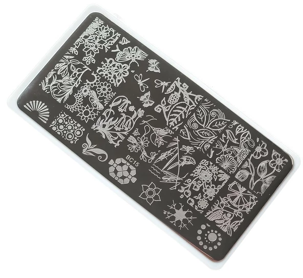 Nail Art Stamping Baskı Plakası BC-015 ürün görseli 1