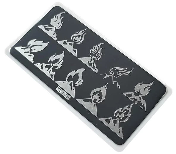 Nail Art Stamping Baskı Plakası ZG-015 ürün görseli 1