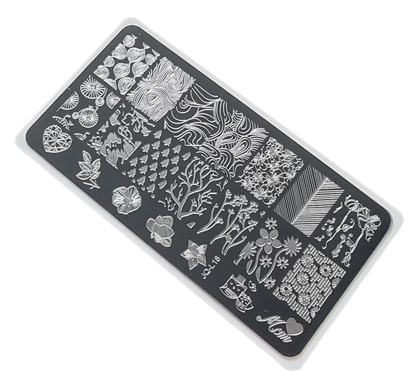 Nail Art Stamping Baskı Plakası JQ-L18 ürün görseli 1