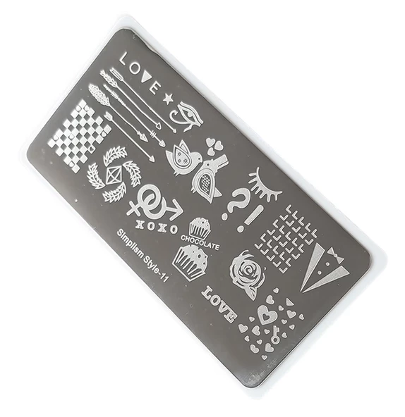 Nail Art Stamping Baskı Plakası S11 ürün görseli 1