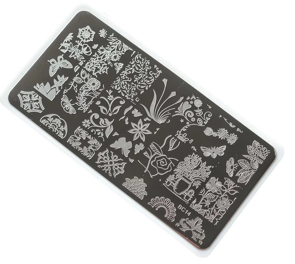 Nail Art Stamping Baskı Plakası BC-014 ürün görseli 1