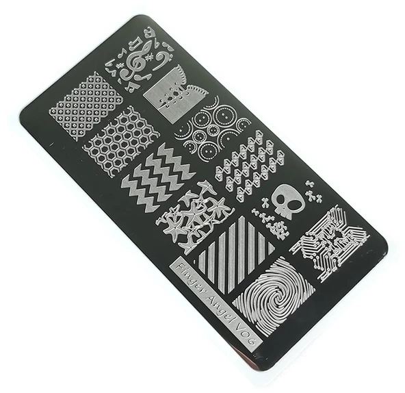 Nail Art Stamping Baskı Plakası VV06 ürün görseli 1