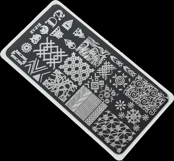 Nail Art Stamping Baskı Plakası XY-Z16 ürün görseli 1